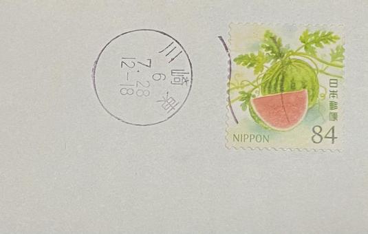 切手　消印　使用済み切手 切手,消印,使用済み切手の写真素材