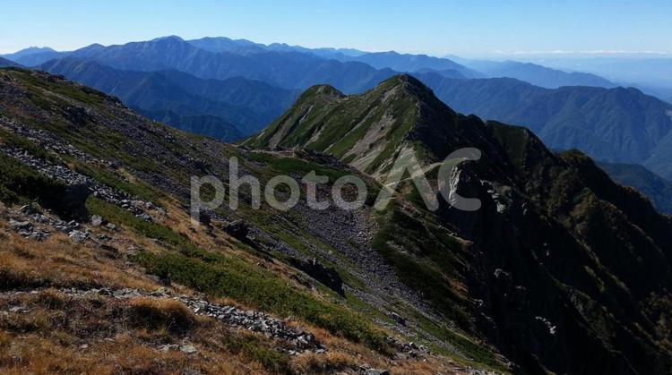 日本　山梨　仙丈ケ岳 日本,山梨,仙丈ケ岳の写真素材