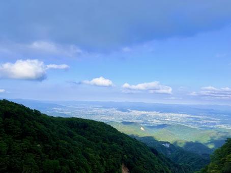 Photo, fukushima prefecture, mountain, the scenery, 