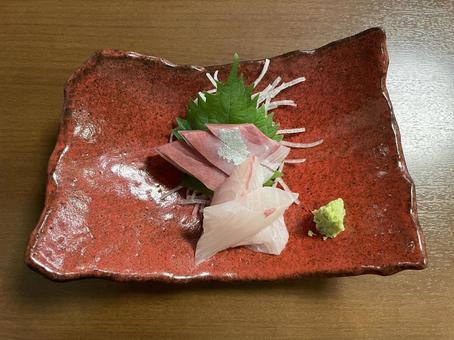 青森 かんぱちのお刺身 青森,かんぱち,お刺身の写真素材