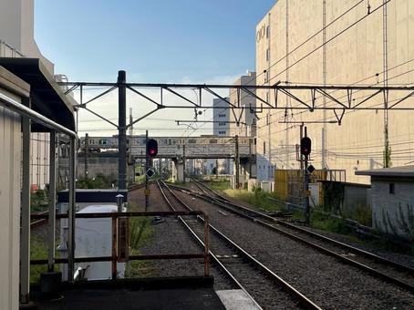 JR横浜線町田駅構内の線路 JR横浜線町田駅構内の線路 町田駅,町田市,線路の写真素材