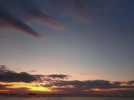 夕日 夕日 夕日,夏,太陽の写真素材