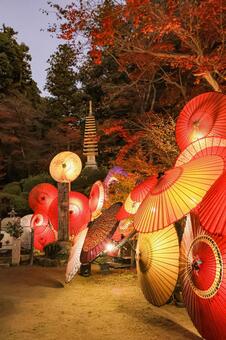 岡寺 岡寺,紅葉,十三重塔の写真素材