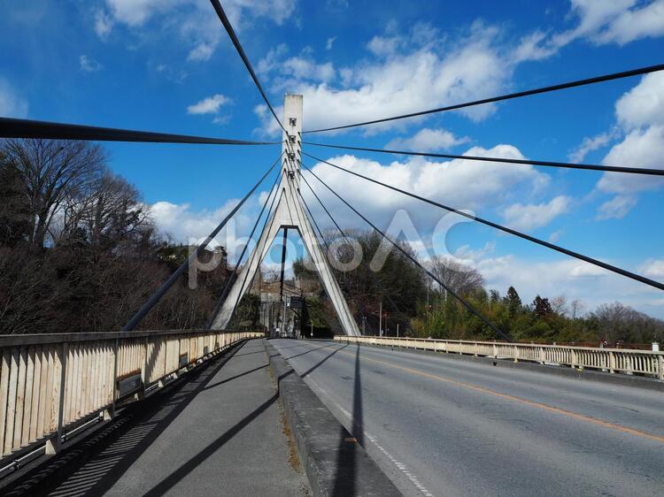 旅の風景 橋,空,風景の写真素材