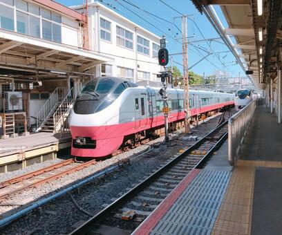 特急ひたち 特急ひたち,特急ときわ,電車の写真素材