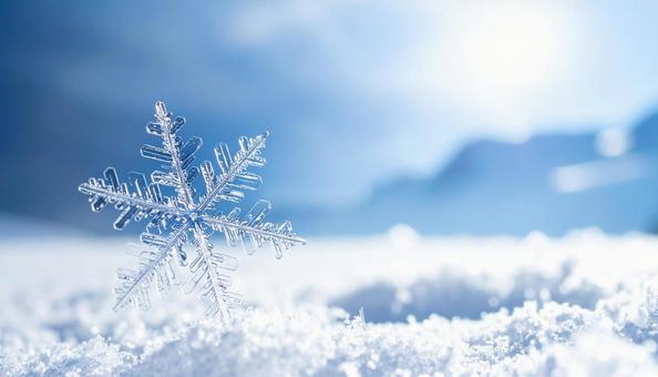 冬のイメージ画像 雪の結晶 冬のイメージ画像 雪の結晶の写真