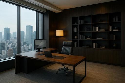 高層階の社長室の写真