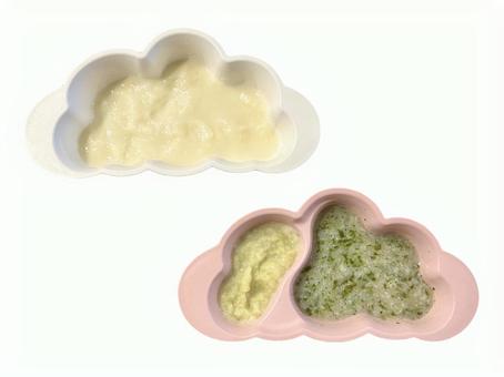 離乳食 白 離乳食 白の写真