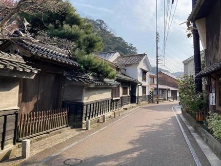 石見銀山・温泉津の街並み 温泉津,温泉津町,世界遺産の写真素材
