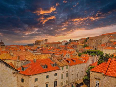 クロアチア（ドブロブニク） ドブロブニク,アドリア海の真珠,旧市街の写真素材