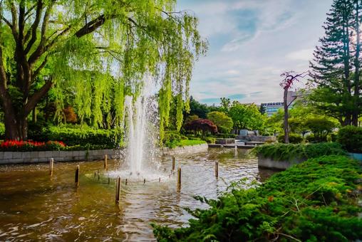 【青森】青い森公園の噴水 2025 【青森】青い森公園の噴水 2025 青森,2025,aomoriの写真素材