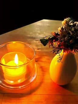あかりーろうそくのあかり 明かり,灯り,ろうそくの写真素材