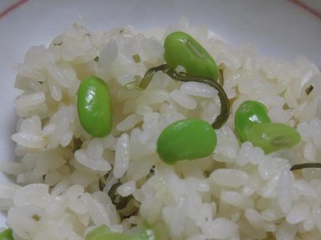 豆ごはん 豆ごはんの写真