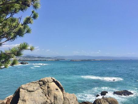 桂浜の海 桂浜の海 海,桂浜,波の写真素材