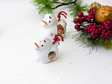 お正月(年賀状&年末年始)33 お正月(年賀状&年末年始)33 冬,年賀状,干支の写真素材