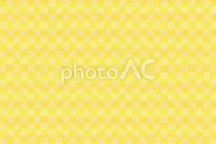 80.格子柄和風背景_ダミエ_黄 背景,テクスチャ,ダミエの写真素材