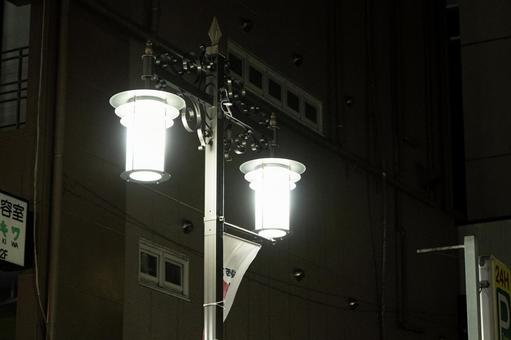 夜の街灯 夜の街灯の写真