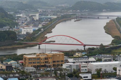 静岡県浜松市細江公園展望台風景の写真