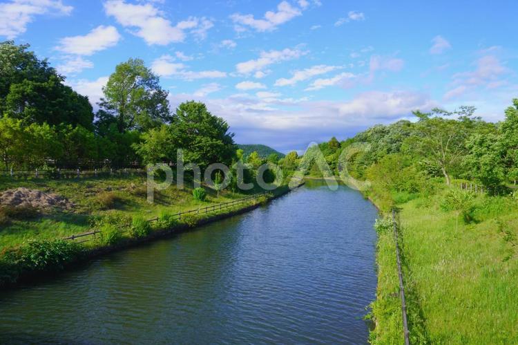 川　ぎふ清流里山公園にて 自然,景色,風景の写真素材