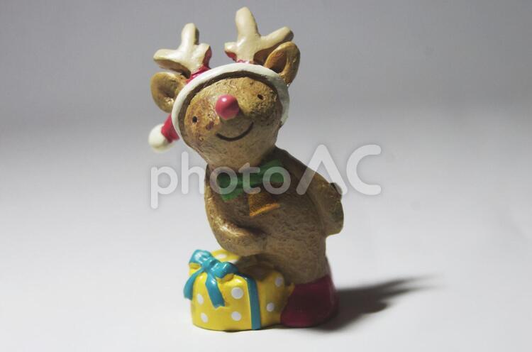 トナカイの置物 おもちゃ,置物,クリスマスの写真素材
