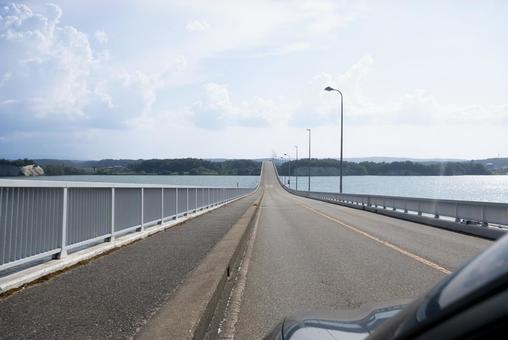能登島大橋 能登島大橋 能登島大橋,石川,能登の写真素材
