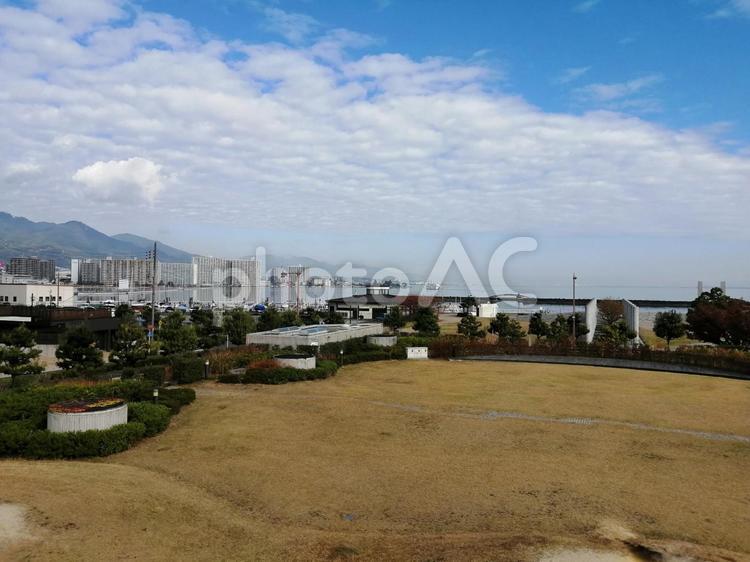 琵琶湖　びわ湖浜大津駅　周辺　京阪　滋賀 びわこ,琵琶湖,びわ湖浜大津駅の写真素材
