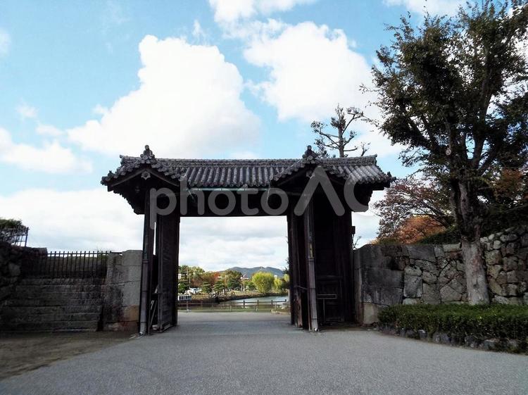 【風景写真】姫路城の風景 姫路城,世界遺産,国宝の写真素材