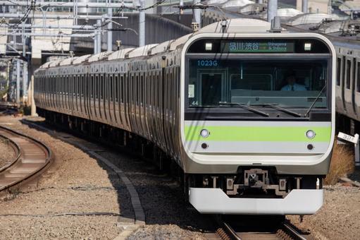 山手線の１００周年記念ラッピング電車 電車,山手線,列車の写真素材
