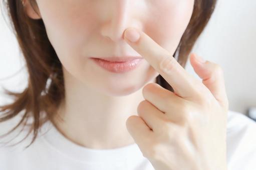 女性の鼻　スキンケア 鼻,女性,小鼻の写真素材