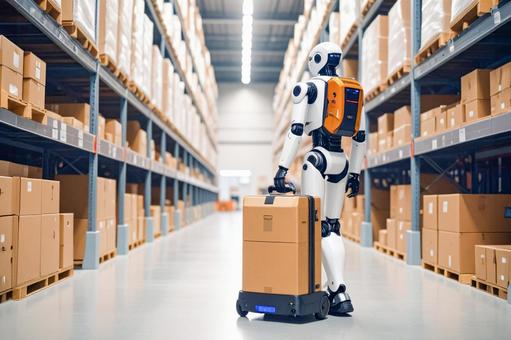 近未来の物流倉庫作業_06の写真