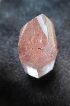 レッドルチルクオーツ レッドルチルクオーツ,針水晶,天然石の写真素材