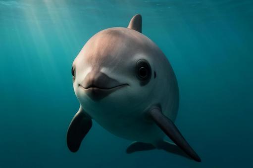 絶滅寸前のコガシラネズミイルカ・バキータ 絶滅寸前のコガシラネズミイルカ・バキータの写真
