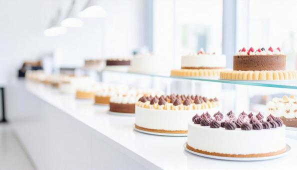 カウンターのケーキ ケーキ屋 カウンターのケーキ ケーキ屋の写真