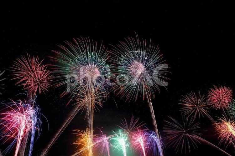 なにわ淀川花火大会2024 なにわ淀川花火大会,花火,2024の写真素材