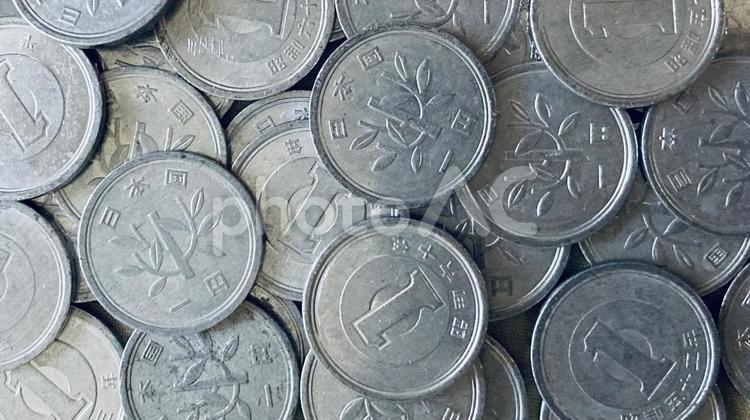 1円玉 1円玉,1円,硬貨の写真素材