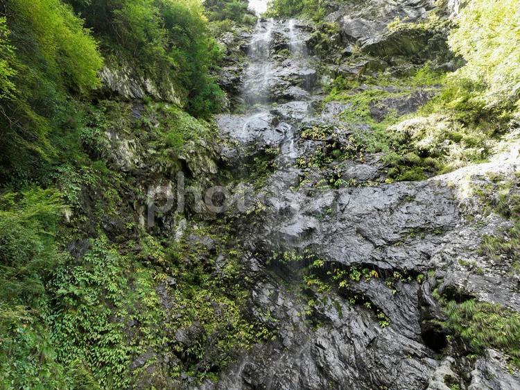 愛媛県西条市　大樽の滝 大樽の滝,七色の滝,滝の写真素材