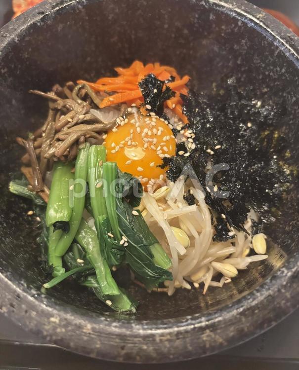 ビビンバ ランチ,おしゃれ,カフェの写真素材