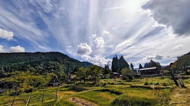 のどか のどか 自然,山,山の風景の写真素材