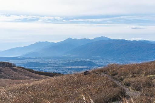 ビーナスラインの秋 ビーナスライン,長野県,車山高原の写真素材