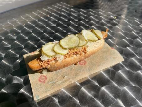 ホットドッグ ホットドッグ,デンマーク,ソーセージの写真素材