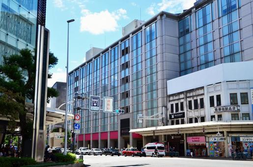 京都 四条通り交差点3 四条通り,四条河原町,河原町通りの写真素材