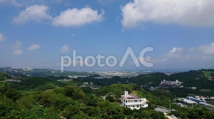 丘からの風景 旅,建築,家の写真素材