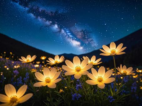 光る花 光る花の写真