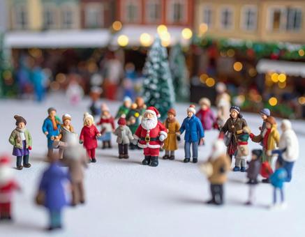 クリスマスのイベントの街の風景 クリスマスのイベントの街の風景の写真