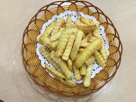 ポテト ポテト ポテト,芋,揚げ物の写真素材