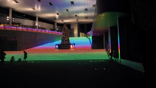 お台場のXmasイルミネーション・東京都 クリスマス,冬,お台場の写真素材