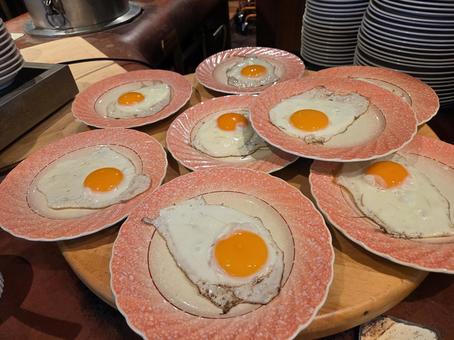 目玉焼き 目玉焼き,卵,卵料理の写真素材