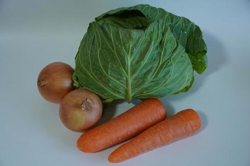 Photo, cabbage, ginseng, onion, 