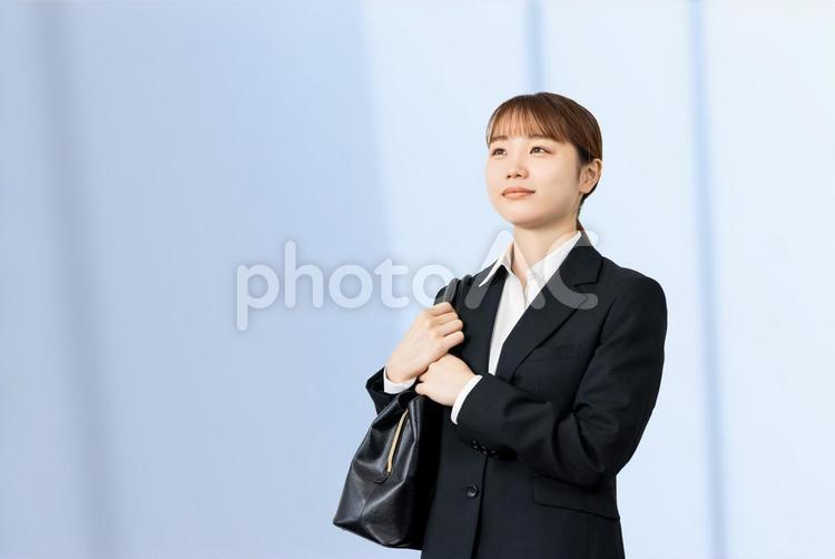 やる気に溢れる就活生 女性,ビジネス,仕事の写真素材
