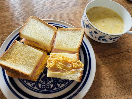 たまごサンド たまごサンド サンドイッチ,たまごサンド,卵料理の写真素材